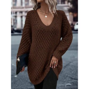 Laid-back Sweater With Ultra-thin Extra-long Sleeves