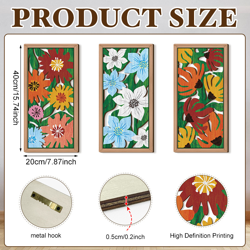 Household Wooden Craft Wall Decoration - Image 68