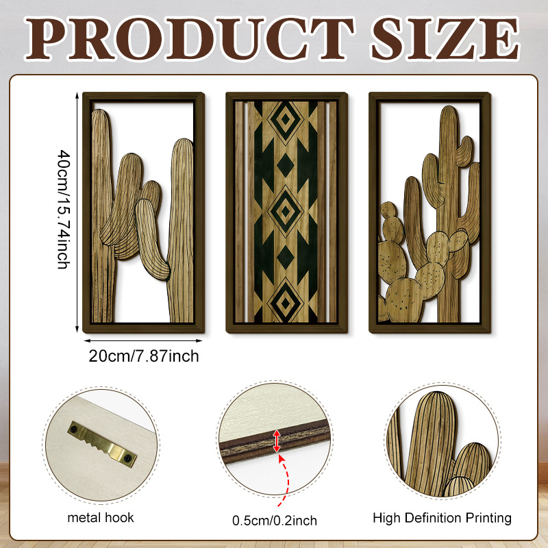 Household Wooden Craft Wall Decoration - Image 100