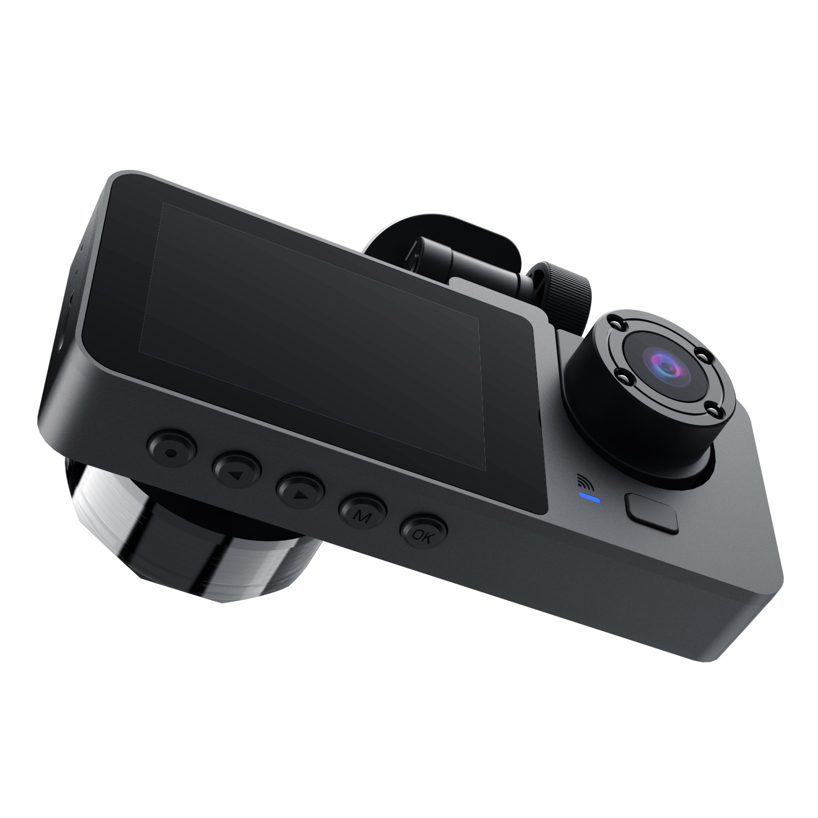 1080p HD Night Vision Dashcam With Rearview Camera Recording