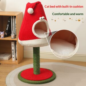 Christmas Cat Tree Winter Fleece-lined And Detachable
