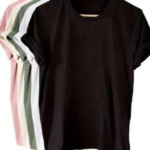 Cross-border European Sizing European Style Pure Cotton T-shirt