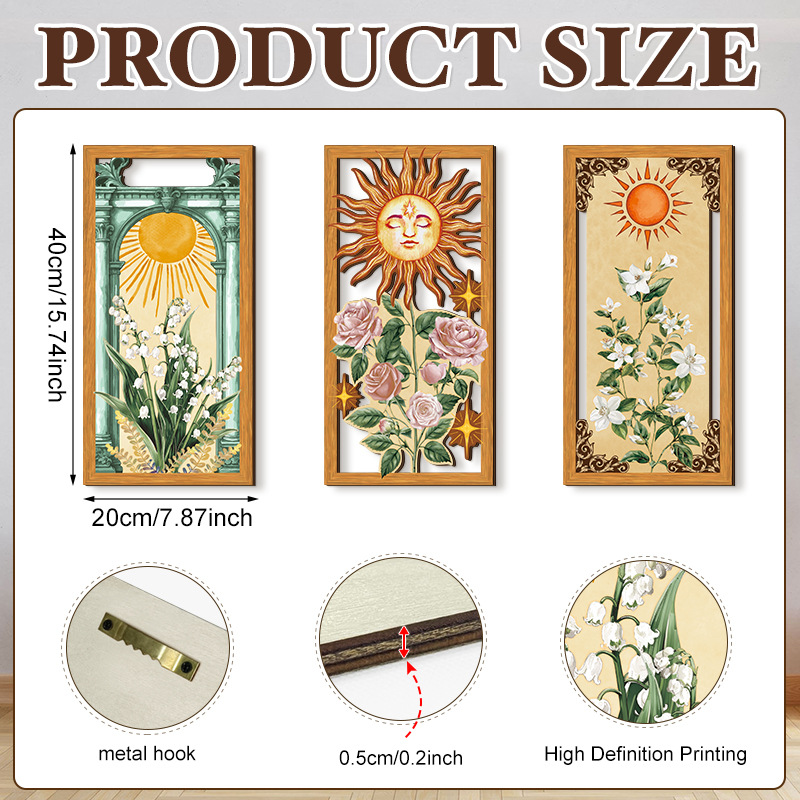 Household Wooden Craft Wall Decoration - Image 74