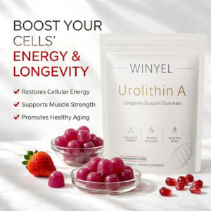 WINYEL Urolithin A Supplement Gummies - For Healthy Aging Cellular Energy Muscle Strength And Longevity - 60 Gummies