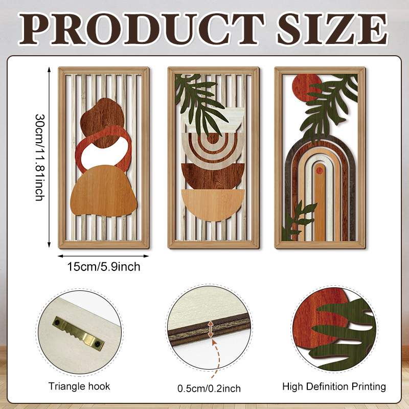 Household Wooden Craft Wall Decoration - Image 62