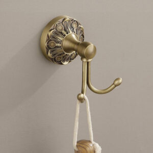 Retro Embossed Carved Coat Hook For Home Use