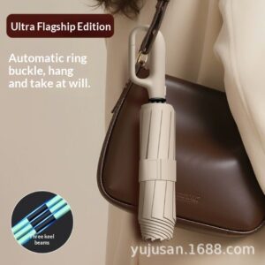 Fully Automatic Buckle Umbrella Sunshade UV Protection For Both Sunny And Rainy Days