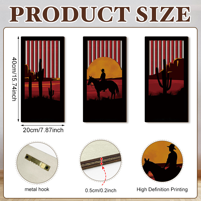 Household Wooden Craft Wall Decoration - Image 15