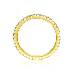Womens Full-Crystal Simple Fashionable Casual Ring