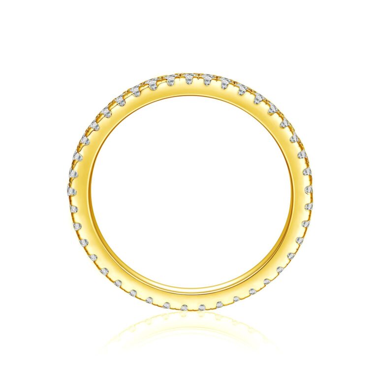 Womens Full-Crystal Simple Fashionable Casual Ring