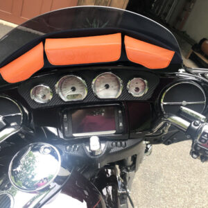 3 Pocket Windshield Bag Fairing Pouch For H Arley Electra Glide 2014 2023