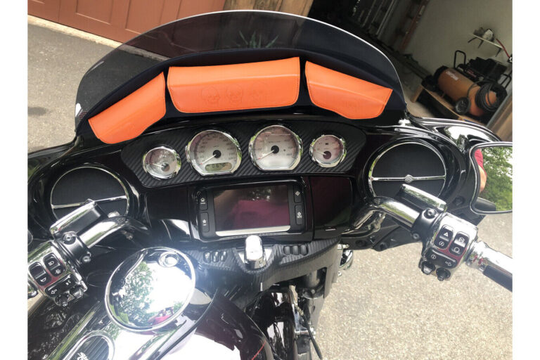 3 Pocket Windshield Bag Fairing Pouch For H Arley Electra Glide 2014 2023