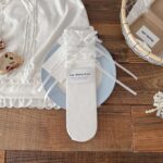 Ballet Style Pile Socks Women's Spring And Summer Thin Lace Bow Korean Girls Calf Stockings