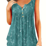 Women's Casual Loose-Fit Buttoned V-Neck Vest