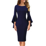 Womens Sexy Slim-Fit Bodycon Casual Dress