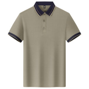 Polo Shirt Lapel Collar Short Sleeves Work Uniform