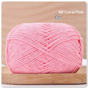 4-ply Combed Milk Cotton Yarn Ball For Dolls Blankets And Hair Clips Suitable For Crochet