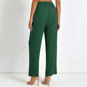 Relaxed Draping Casual Trousers With A Drawstringstylish And Versatile
