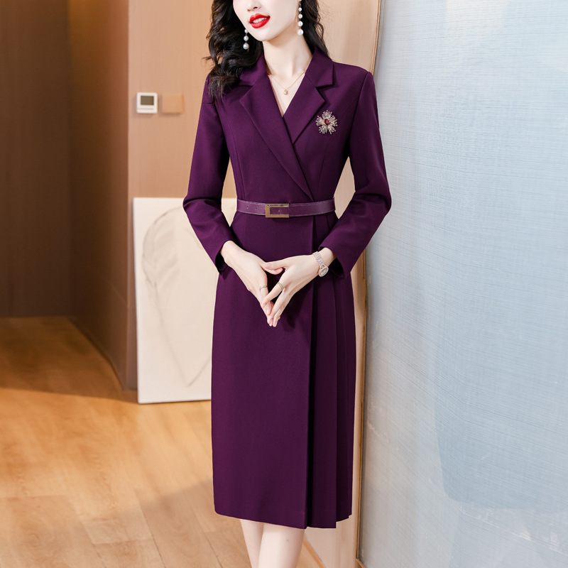 Fashionable Commuter Professional Elegant Pleated Skirt