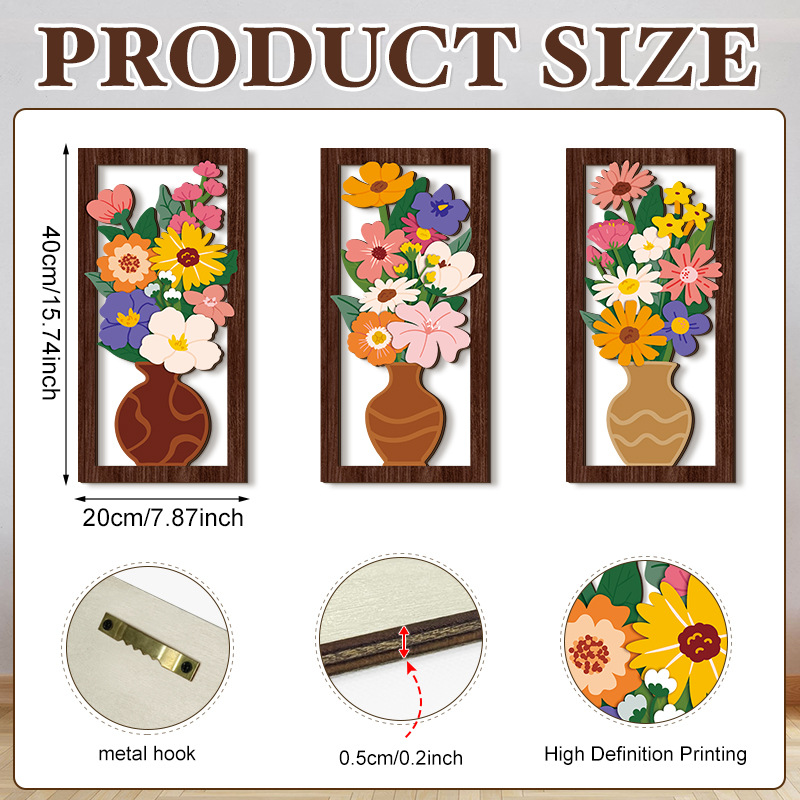 Household Wooden Craft Wall Decoration - Image 56