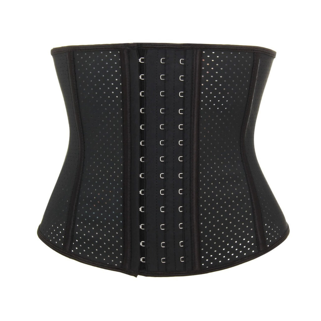 Short Latex Perforated Postpartum Slimming And Shaping Exercise Waist Trainer