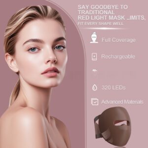 3D Facial Red-light Beauty Lamp Silicone Mask