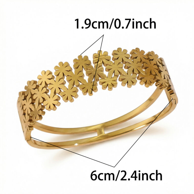 Titanium Steel Bracelet for Women - Minimalist Elegant Stylish Adjustable Wristband