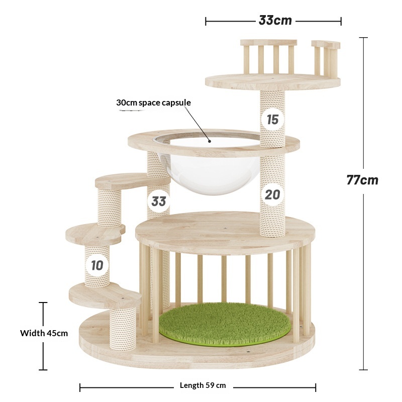 Sisal All-in-One Low-Profile Cat Tree