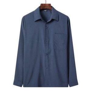 Mens Fashionable Lapel Loose-fit Lightweight Shirt