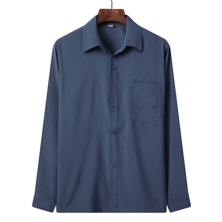 Mens Fashionable Lapel Loose-fit Lightweight Shirt