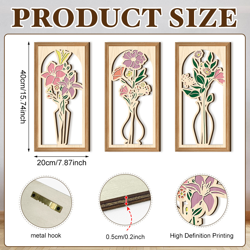 Household Wooden Craft Wall Decoration - Image 84
