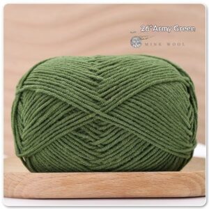 4-ply Combed Milk Cotton Yarn Ball For Dolls Blankets And Hair Clips Suitable For Crochet