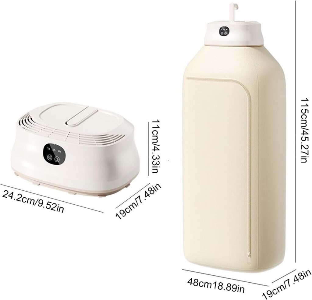 Portable Clothes Dryer Electric Mini Drying Machine With Timer And Dry Bag, Compact Laundry Dryer For Socks Underwear Baby Clothes Travel Hotel
