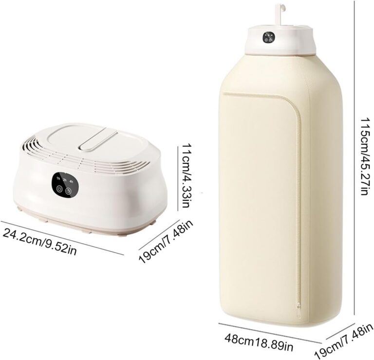 Portable Clothes Dryer Electric Mini Drying Machine With Timer And Dry Bag, Compact Laundry Dryer For Socks Underwear Baby Clothes Travel Hotel