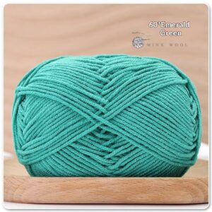 4-ply Combed Milk Cotton Yarn Ball For Dolls Blankets And Hair Clips Suitable For Crochet