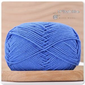 4-ply Combed Milk Cotton Yarn Ball For Dolls Blankets And Hair Clips Suitable For Crochet