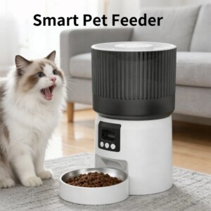 Intelligent Fully Automatic Pet Feeder, Timed And Quantitative Feeding, Remote Control For More Peace Of Mind