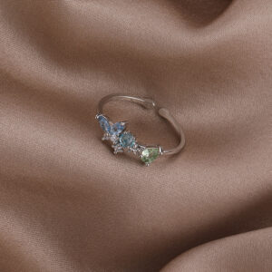 Shell-shaped Flower Ring Adjustable For The Index Finger
