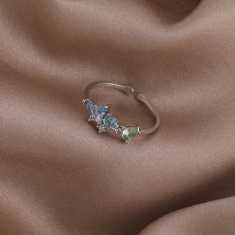Shell-shaped Flower Ring Adjustable For The Index Finger