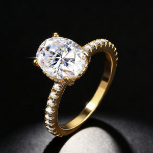 Affordable Luxury Fashion Moissanite Ring For Women