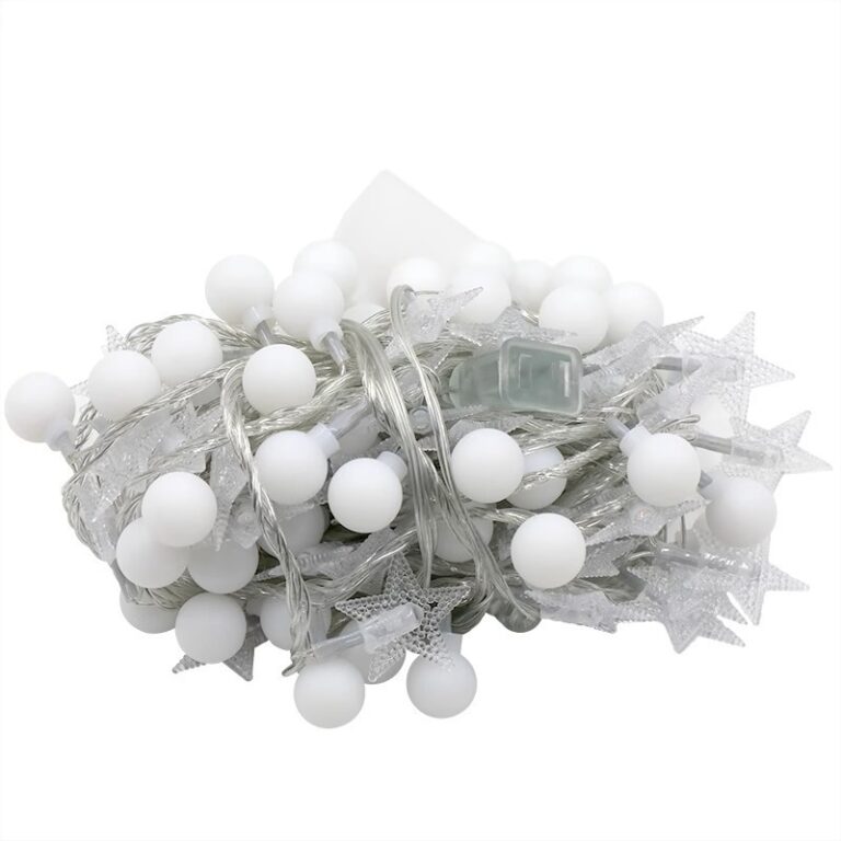 Solar Powered LED String Lights – Waterproof Bubble Globe Lights for Outdoor Decoration and Camping Ambient Lighting
