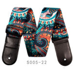Colorful Heat-transfer Printed Universal Bakelite Guitar Strap