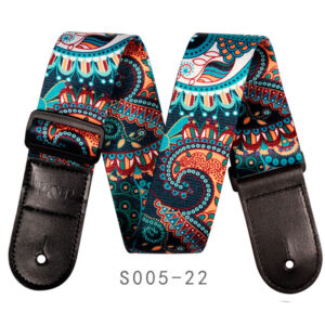 Colorful Heat-transfer Printed Universal Bakelite Guitar Strap