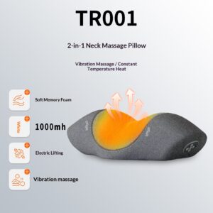 Smart Heated Vibration Waist And Neck Support Pillow Massager