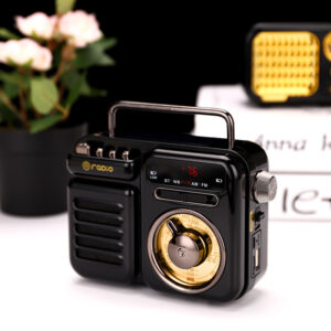 Retro Outdoor Solar-Powered Portable Bluetooth Speaker