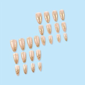 Three-dimensional Gold-plated Nail Art Stickers For Women