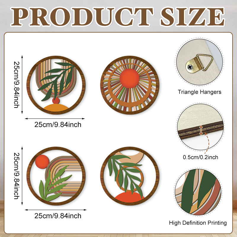 Household Wooden Craft Wall Decoration - Image 82