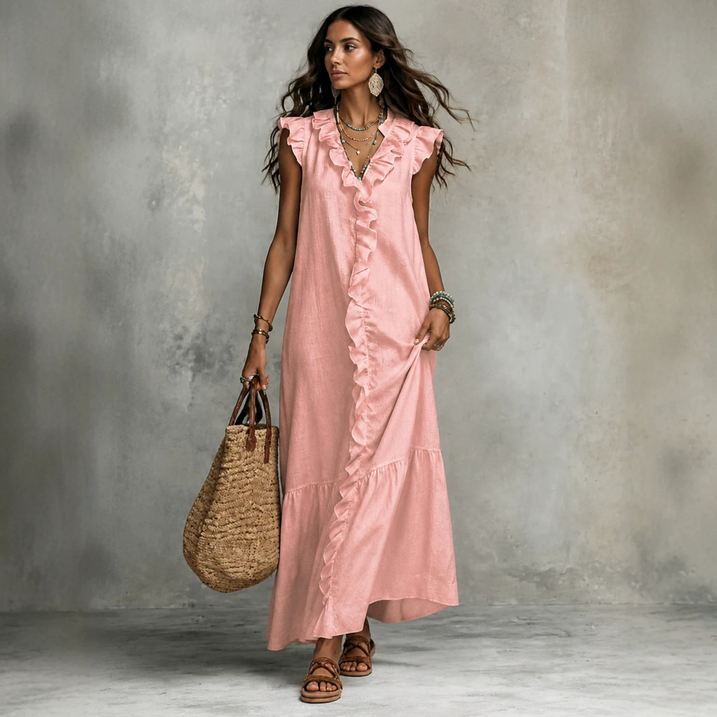 form fitting slip dress Baserange Bamboo Lyocell Slip Minidress