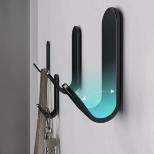 10PCS Self Adhesive Hooks Stick On Wall Door Hooks Stainless Steel Coats Hook