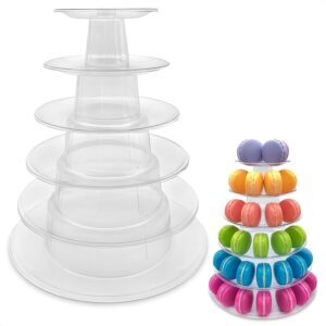 Tower-shaped 6-tier And 10-tier Macaron Display Rack